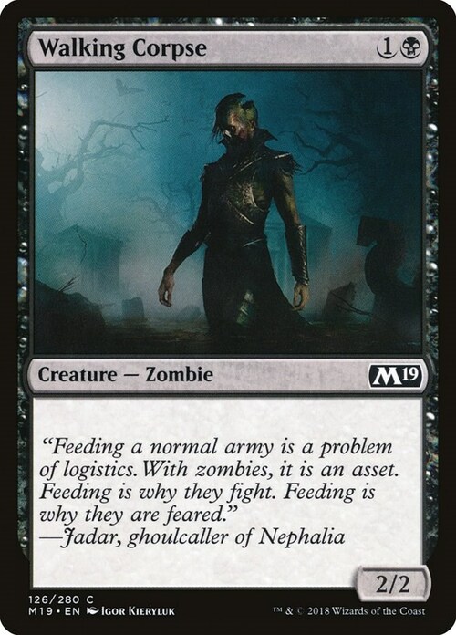 Walking Corpse Card Front