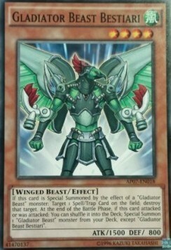 Gladiator Beast Bestiari Card Front