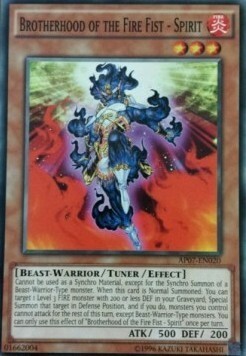 Brotherhood of the Fire Fist - Spirit Card Front