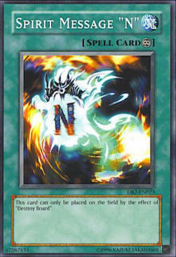 Spirit Message "N" Card Front