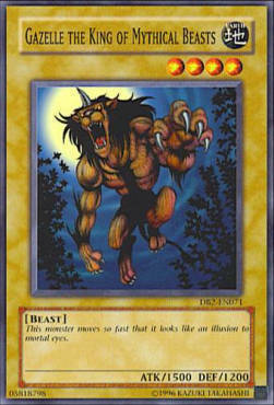 Gazelle the King of Mythical Beasts Card Front