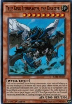 True King Lithosagym, the Disaster Card Front