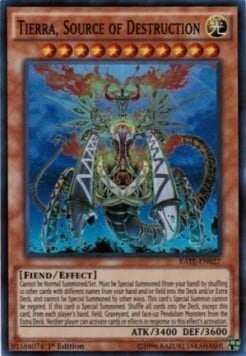 Tierra, Source of Destruction Card Front