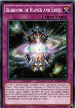 Beginning of Heaven and Earth Card Front