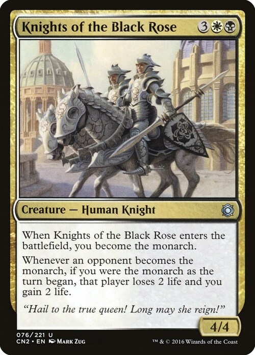 Knights of the Black Rose Card Front