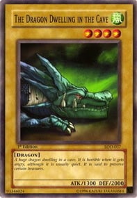 The Dragon Dwelling in the Cave Card Front