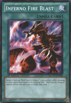 Inferno Fire Blast Card Front
