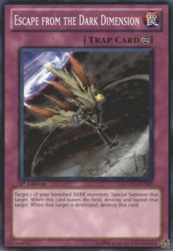 Escape from the Dark Dimension Card Front