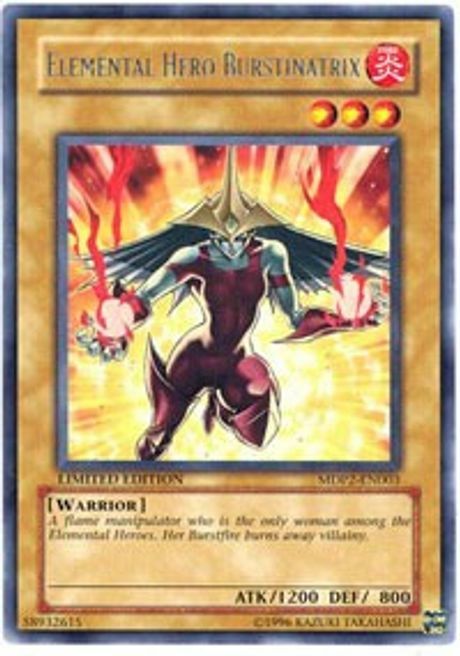 Elemental HERO Burstinatrix Card Front