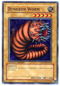 Dungeon Worm Card Front