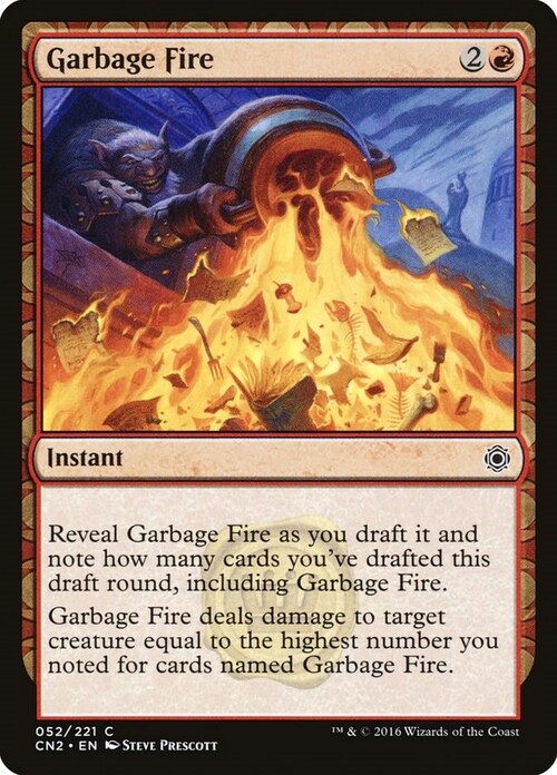 Garbage Fire Card Front