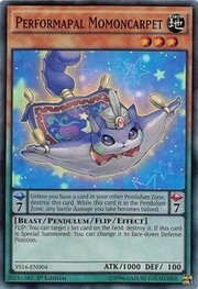 Performapal Momoncarpet · Super Rare 004