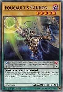 Foucault's Cannon Card Front