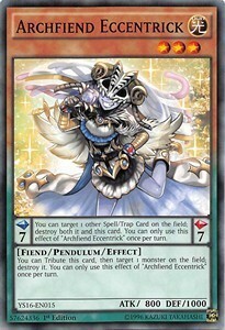 Archfiend Eccentrick Card Front
