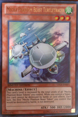 YU-GI-OH! - Mecha Phantom Beast Turtletracer (LTGY-EN000) - Señor De La Galaxia Tachyon - 1ª Edición - Super Rare
