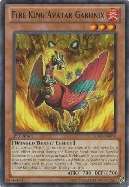 Fire King Avatar Garunix Card Front