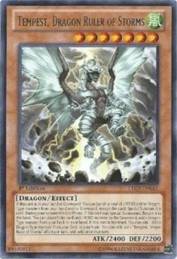 Tempest, Dragon Ruler of Storms Card Front
