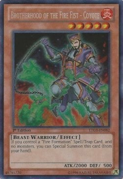 Brotherhood of the Fire Fist - Coyote Card Front