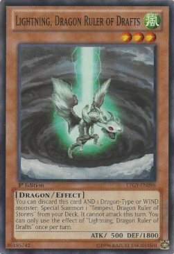 Lightning, Dragon Ruler of Drafts Card Front