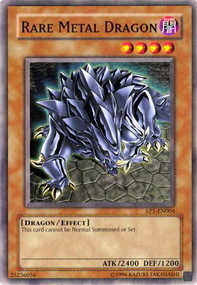 Rare Metal Dragon Card Front