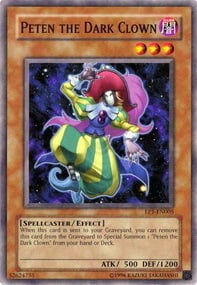 Peten il Clown Oscuro Card Front