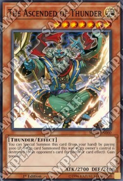 The Ascended of Thunder Card Front