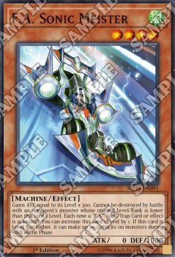 F.A. Sonic Meister Card Front