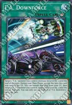 F.A. Downforce Card Front