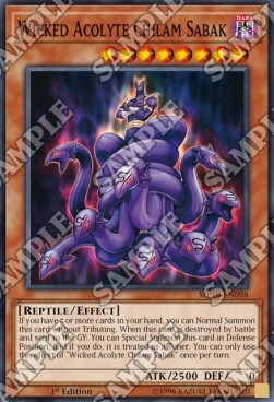 Malvagio Accolito Chilam Sabak Card Front