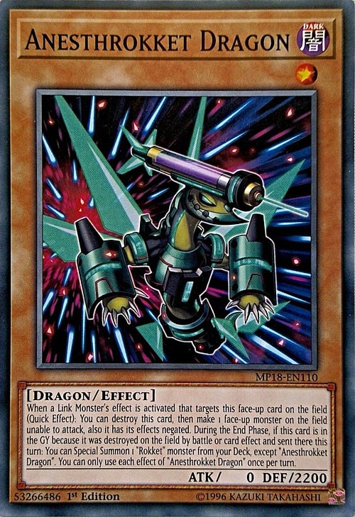 Anesthrokket Dragon Card Front