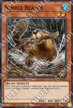 Nimble Beaver Card Front