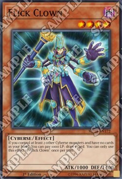 Flick Clown Card Front