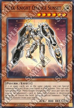 Meck-Cavaliere Tramonto Arancione Card Front