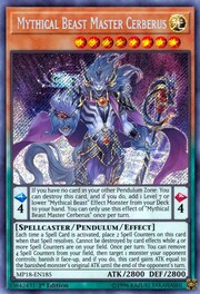 Mythical Beast Master Cerberus · Secret Rare 185sec