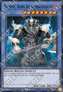 Demise, King of Armageddon Card Front