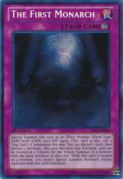 yugioh monarch trap cards Yu-Gi-Oh! - Emperor of Darkness Structure Deck You can target 2 Monarch Spell/Trap Cards in your Graveyard The First Monarch Legacy of