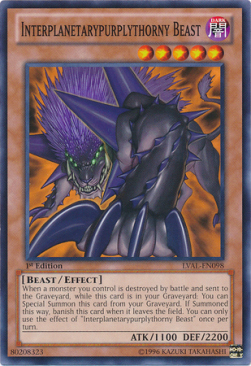 Interplanetarypurplythorny Beast Card Front