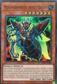 Metamorphosed Insect Queen Card Front