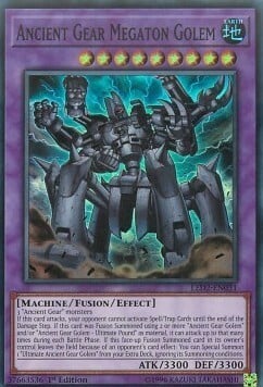Ancient Gear Megaton Golem Card Front