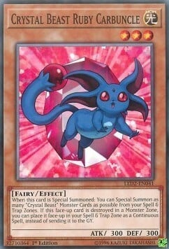 Crystal Beast Ruby Carbuncle Card Front