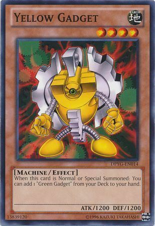 Yellow Gadget Card Front