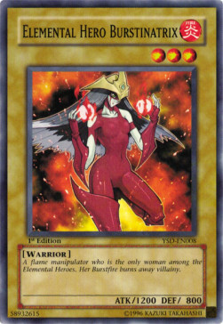 Elemental HERO Burstinatrix Card Front