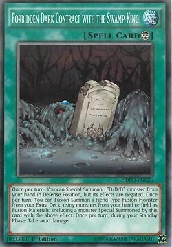Forbidden Dark Contract with the Swamp King Card Front