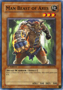 Man Beast of Ares Card Front