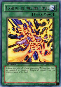 Flash of the Forbidden Spell Card Front