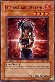 Lady Assailant of Flames Card Front