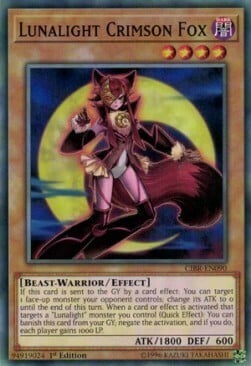 Lunalight Crimson Fox Card Front