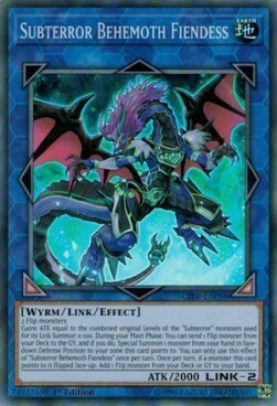 Subterror Behemoth Fiendess Card Front