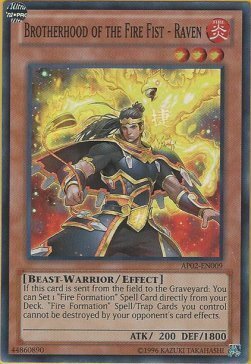 Brotherhood of the Fire Fist - Raven Card Front