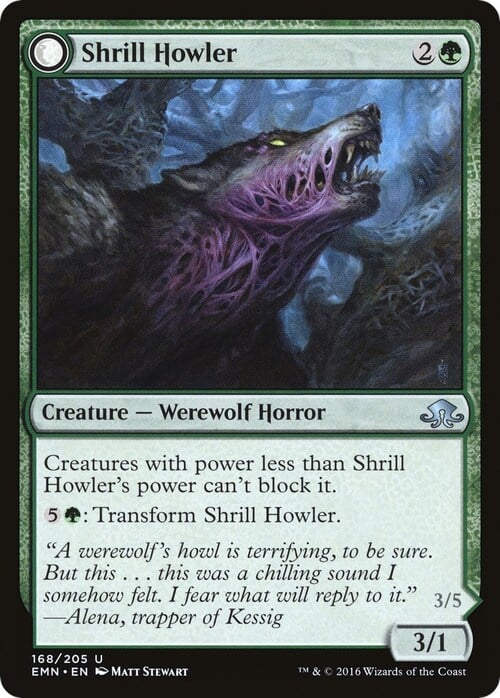 Shrill Howler // Howling Chorus Card Front